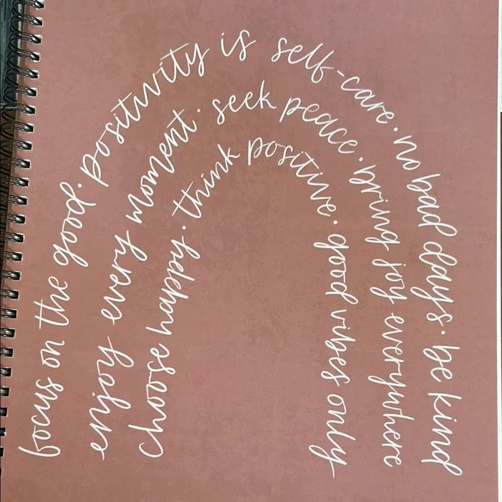 Elyse Breanne Inspirational Spiral Notebook in Pink new